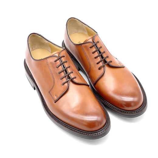 限时特价——英国原产男士德比正装鞋Wilson 威尔逊-红木色小牛皮 商品图7