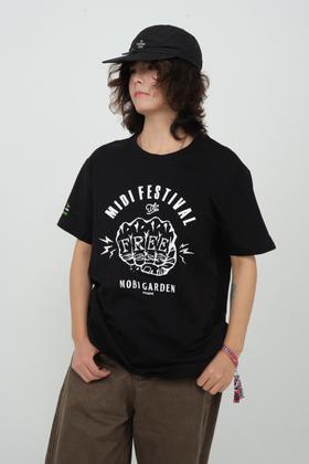 迷笛&牧高笛 户外摇滚 城市运动 透气耐磨弹力短袖 男女夏季T恤