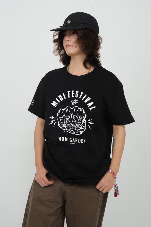 迷笛&牧高笛 户外摇滚 城市运动 透气耐磨弹力短袖 男女夏季T恤 商品图0