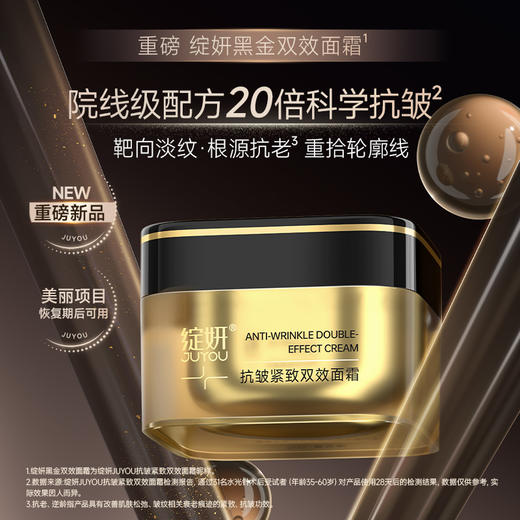 🔥【多维抗老】  绽妍抗皱紧致黑金双效面霜 50g 科学复配精准淡纹 商品图1
