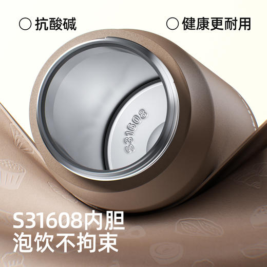 bablov保温杯女生便携吸管杯运动大容量男生水杯不锈钢车载杯子 商品图1