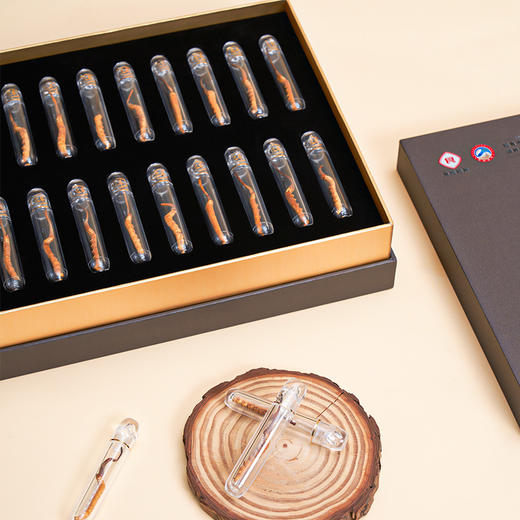 【食尚知补】 虫体干净 味道浓郁释放滋补能量冬虫夏草#40虫草20支 精美礼盒装 商品图4