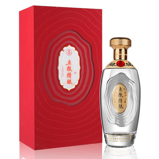 五粮液 五粮精酿·珍酿 52度 浓香型白酒  500ml 两瓶赠礼袋 商品图0