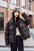 绒子含量90%【羽绒服】蓬松有型！！韩版宽松廓形显瘦灯芯绒拼接高领保暖羽绒服-喜出 商品缩略图3