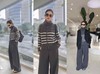 586661条纹羊绒开衫毛衣外套 商品缩略图2