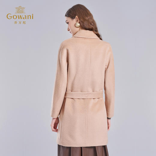 【羊驼毛】【绵羊毛】乔万尼羊驼毛大衣女秋冬新款羊毛呢子外套浴袍式设计高级感EF4A155 商品图4