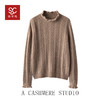 MENG·Baby Cashmere【星光少女】100山羊绒半高花边领毛衣 商品缩略图4