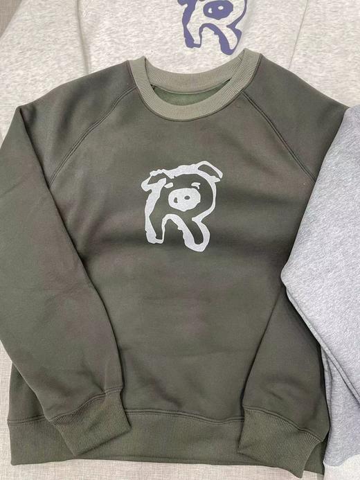 D111125秋季新款圆领长袖宽松休闲百搭加绒卫衣女 商品图11