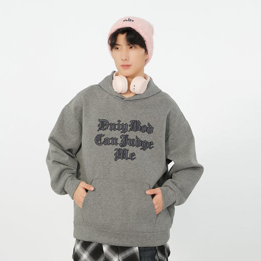 潮流格纹拼接卫衣-纪念日百货门店同款167145631 商品图0