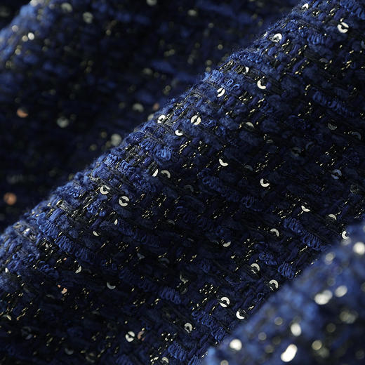 「高货wl」全新升级【铂金会员330/天猫439/差价109】(03626)洛诗琳重工编织亮片短外套2025秋冬法式名媛小香风外套女 商品图4