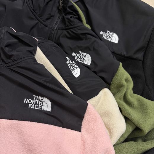 北家刺绣拉链复古运动立领拼色长袖夹克外套（粉色S 其他色XS） 商品图11