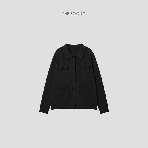 THESOONG"口袋毛衣"强捻高支精梳棉高克重多口袋毛衣外套BMY7860 商品图6