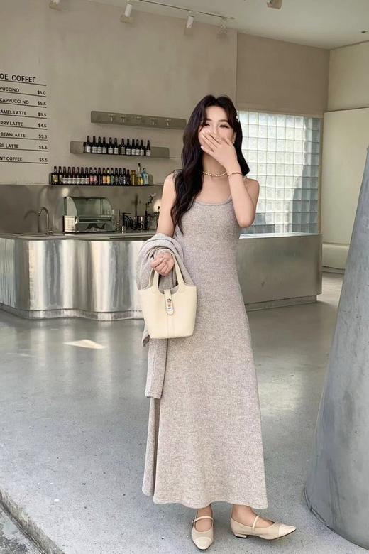 Le Malene 气质背心连衣裙针织开衫套装 21385 商品图3