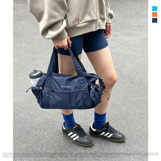 CryingCenter轻量户外耐磨尼龙休闲运动斜挎包手提托特包可收纳小 商品图0