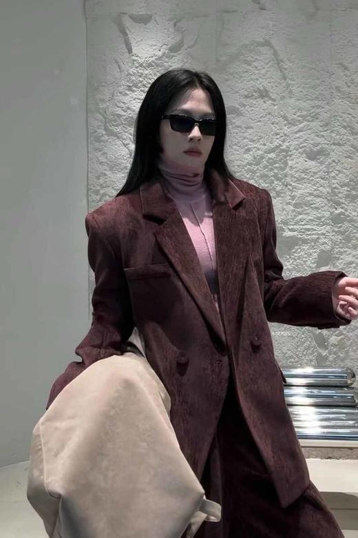 Kai & Kiera 加棉加厚韩系简约风气质通勤西装外套 21320 商品图0