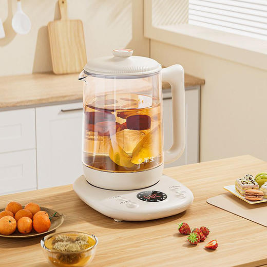 华生HD-318养生壶米黄色1.8升 商品图0