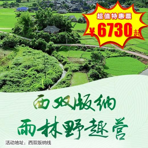 【出京营.1月1日-2月25日】7天6晚，寒假•西双版纳，雨林穿越，古树速降，森林竹筏，溶洞探秘，傣寨传情，中科植物园探春，非遗体验，大象公益。 商品图0
