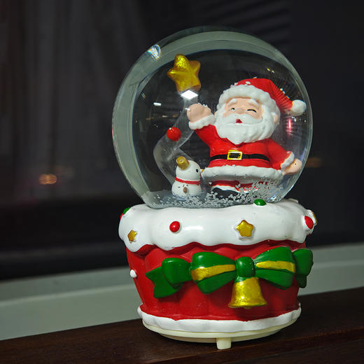 【礼物季】星愿圣诞80#Q萌发光水晶球圣诞节礼物-纪念日百货门店同款167447648 商品图1