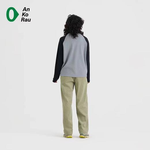 D111124男女秋冬旅行轻量保暖磨毛圆领长袖T恤 商品图5