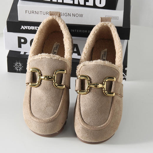 D111113豆豆鞋女冬季雪地毛毛鞋外穿防滑保暖棉鞋 商品图14