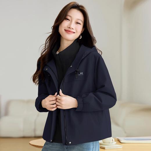 派克服短款可拆卸内胆，加厚中老年妈妈休闲保暖外套HR-JYJ25118 商品图2