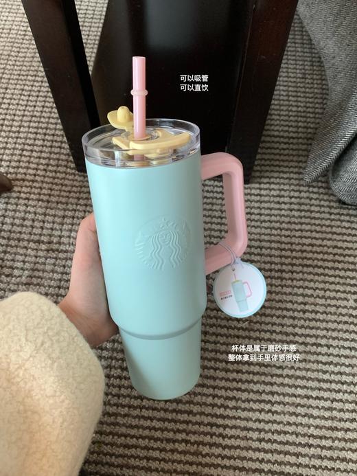 D111110巨无霸保冷保温304不锈钢吸管保温杯900ml 商品图2