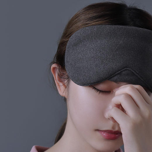 【莫代尔眼罩】旅行莫代尔眼罩遮光护眼贴睡眠办公室午睡德绒便携 商品图3
