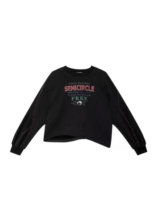 半圆/D56181084/美式复古潮流解构卫衣 商品图4