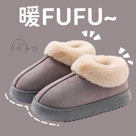 【御寒保暖❗️包跟棉鞋】双重御寒蓬松柔软，鞋面厚毛绒，亲肤细腻有质感，双倍锁温,硬核防寒，2026新款保暖室内家居防滑保暖毛绒情侣棉鞋女QQ 商品图8