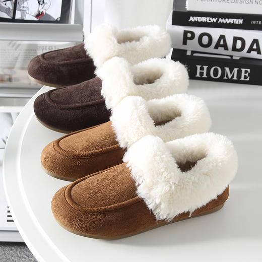 D111111复古勃肯鞋女秋冬2025休闲百搭加绒包头穆勒鞋棉鞋 商品图0