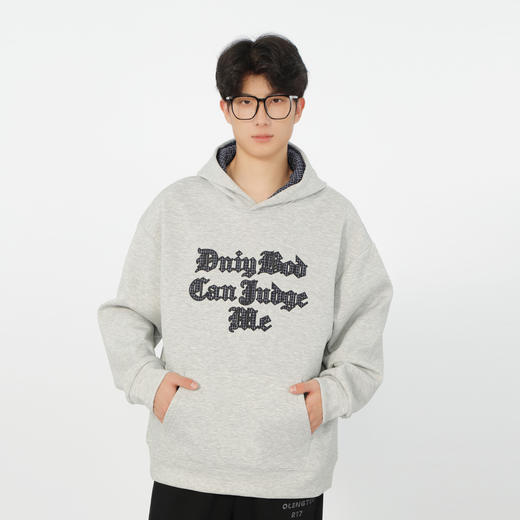 潮流格纹拼接卫衣-纪念日百货门店同款167145631 商品图1