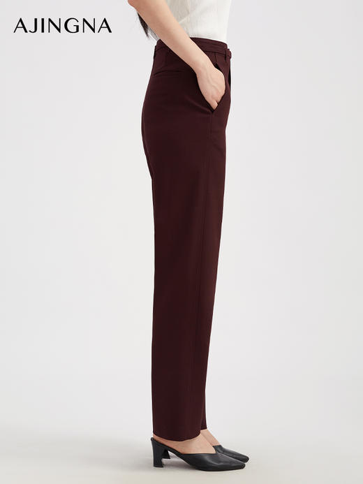 【商场同款】阿菁娜秋季新款西装香蕉裤拼腰里层次感设计垂顺显瘦A30Q110076 商品图1