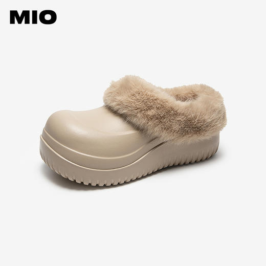 MIO米奥勃肯毛毛鞋2026春新款厚底可爱雪地靴冬季棉鞋室外拖鞋女M256290091 商品图0