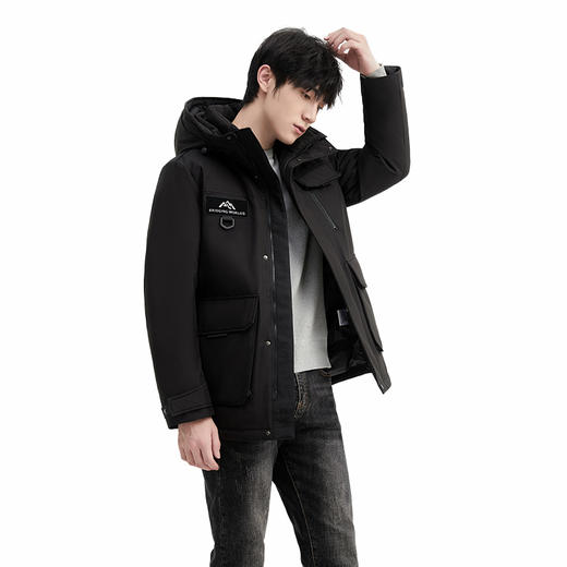 2025新款冬季极寒高端鹅绒工装短款加厚连帽外套6165【个调羽绒服专场】 商品图3