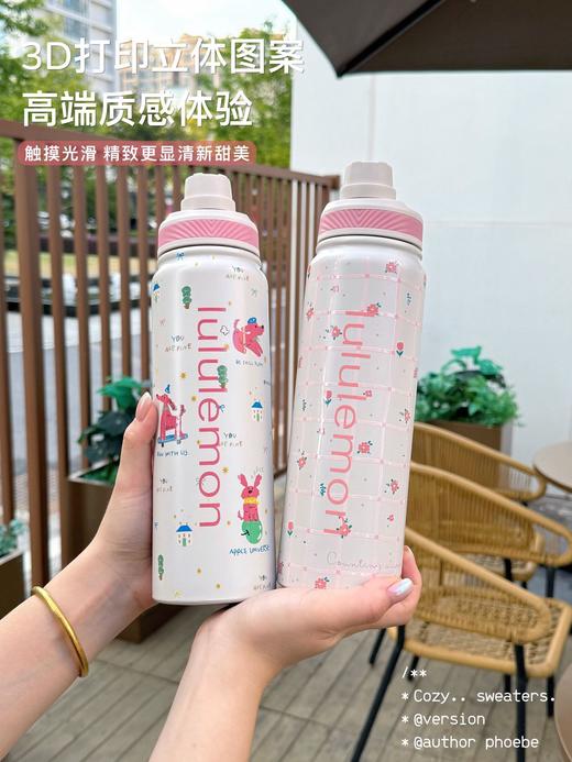D111101粉色丽人保温壶800ml大容量满足全天候饮水需求 商品图2