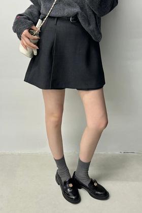 LNNNS 高腰西装裤裙不规则A字短裤 21334