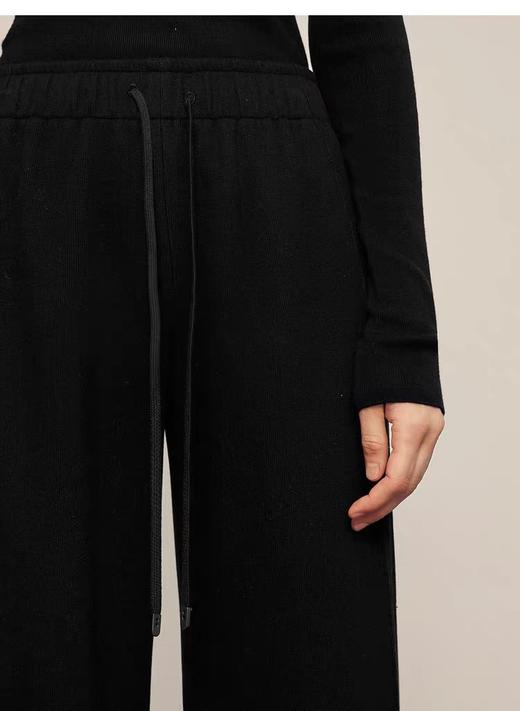 D111127软软云朵裤直筒针织羊毛休闲裤25秋冬新款女款长裤 商品图4