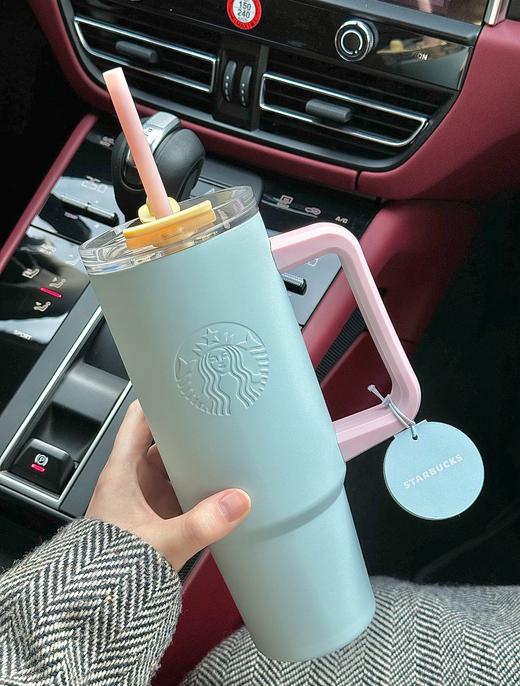 D111110巨无霸保冷保温304不锈钢吸管保温杯900ml 商品图5