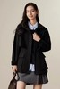 LNNNS 高级感黑色连帽短款风衣外套 21377 商品缩略图1