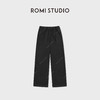 ROMI STUDIO“一片式”羊绒桑蚕丝混纺抽绳糯感直筒裤RWCAX86791 商品缩略图1