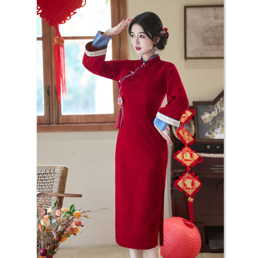 SKY 11820旗袍中式旗袍中式礼服 商品图2