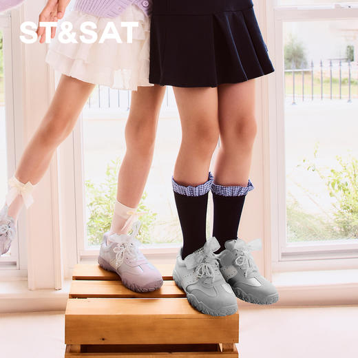 【童鞋】星期六精致蝴蝶结防滑耐磨女童德训鞋SSD3191U21 商品图4