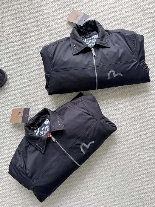 D111140冬季新品男士商标刺绣翻领加厚休闲通勤夹克外套 商品图5