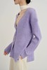 Kai & Kiera 香芋紫V领针织开衫外套 21286 商品缩略图3