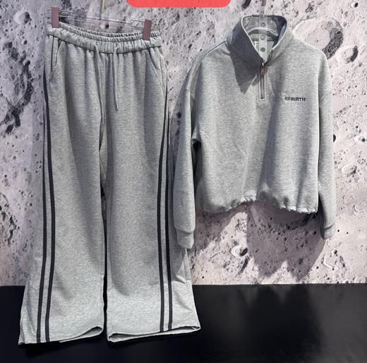 NC立领卫衣外套配织带长裤套装50720（灰）秋季253050030321 商品图1