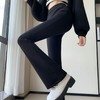 【长腿微喇超模裤】秋冬锦棉微喇叭裤 休闲显瘦不起球不掉色小黑裤 商品缩略图4