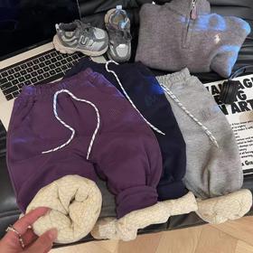 【儿童秋冬加厚抗寒棉裤】宽松加绒休闲裤子宝宝四层夹棉运动裤