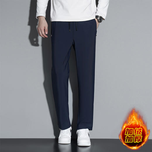 雅鹿 加绒加厚石墨烯休闲裤六防科技外穿冲锋裤直筒裤子 2511 商品图6