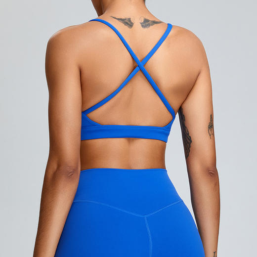 跃牌【化蝶双飞】系列 春夏新款高强度运动内衣女瑜伽美背文胸健身背心跑步运动健身服TM0168+TM0169 商品图2