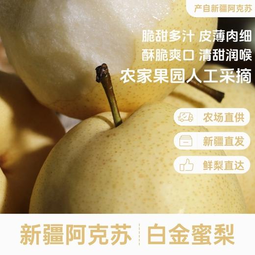 【新疆发货】阿克苏·白金蜜梨 4.5斤5斤装（6枚/9枚装） 顺丰/京东发货 商品图6